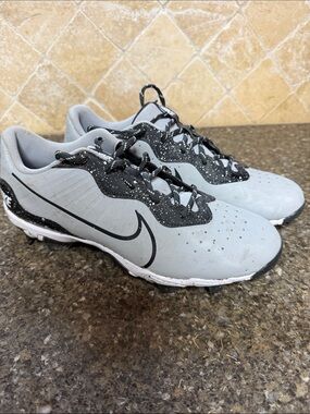 Nike Grey and Black American Football Cleats